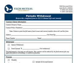 Periodic Withdrawal Form Image