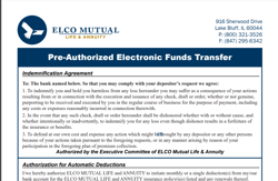 Direct Debit (ACH) Form Image