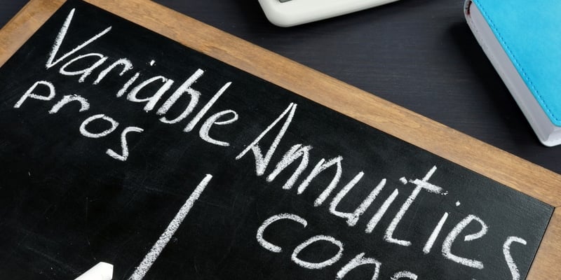 variable-annuities-pros-and-cons-chalkboard