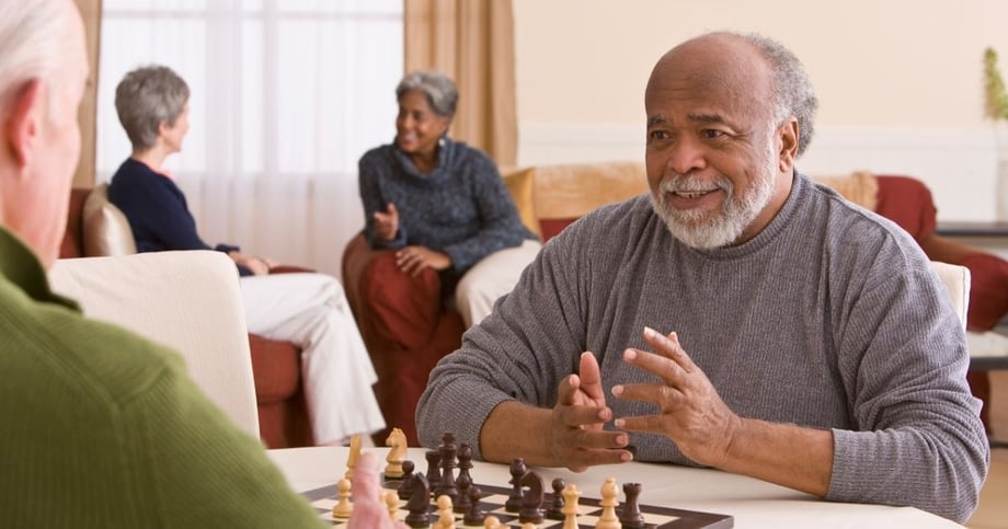 Older Man Playing Chess